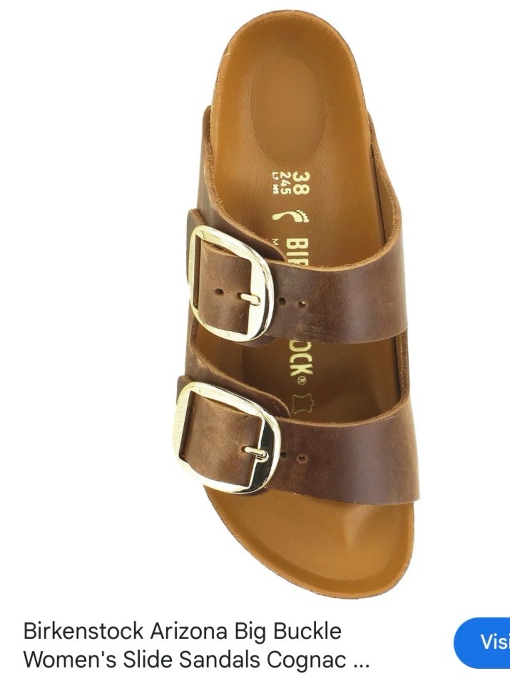 Birkenstock Arizona Big Buckle Leather Slide Sandals